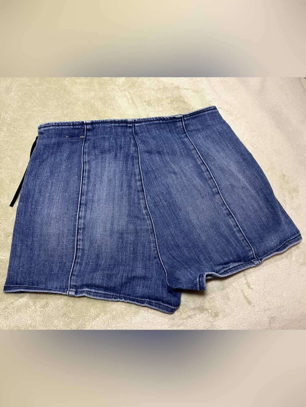 Express Blue Denim Skort-Style Jeans